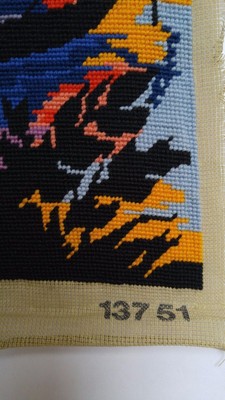Vintage 1970's Finished Needlepoint Royal Paris Steiner Freres  #13751 Sunset