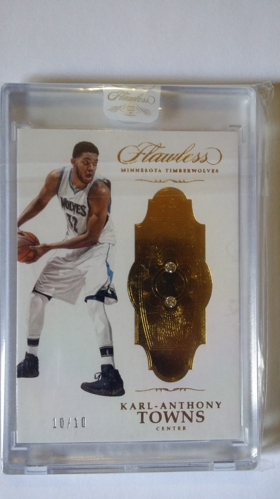 2016-17 Panini Flawless Karl-Anthony Towns 10/10 Double Diamond Timberwolves #58