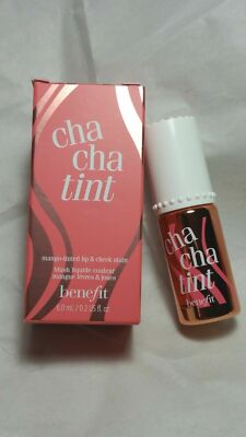 Benefit Cosmetics Lip & Cheek Stain Cha Cha Tint .2 oz Brand New In Box 