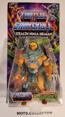 NEW! TURTLES OF GRAYSKULL Stealth Ninja He-Man WAVE 4 MOTU x TMNT *In-Hand*