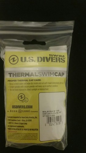 U. S. Divers Swim Thermal Swim Cap Adult White