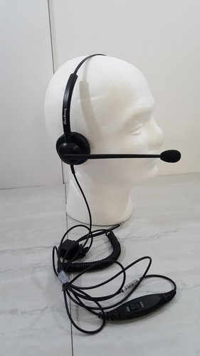 Wired Telephone Headset Binaural Call Center RJ9 Headset with Microphone Noise
