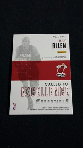 Ray Allen 17/18 Essentials Short Print Auto Card /35 !!!!!