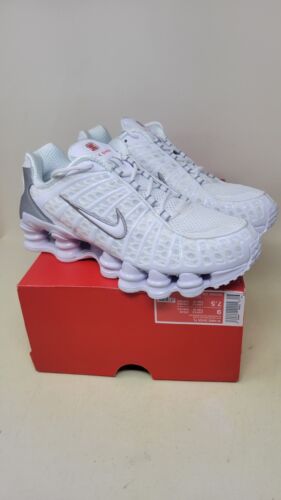 Nike Shox TL White and Max Orange AR3566-100 Women's Shoes Nike Shox TL White and Max Orange AR3566-100 Women's Shoes
