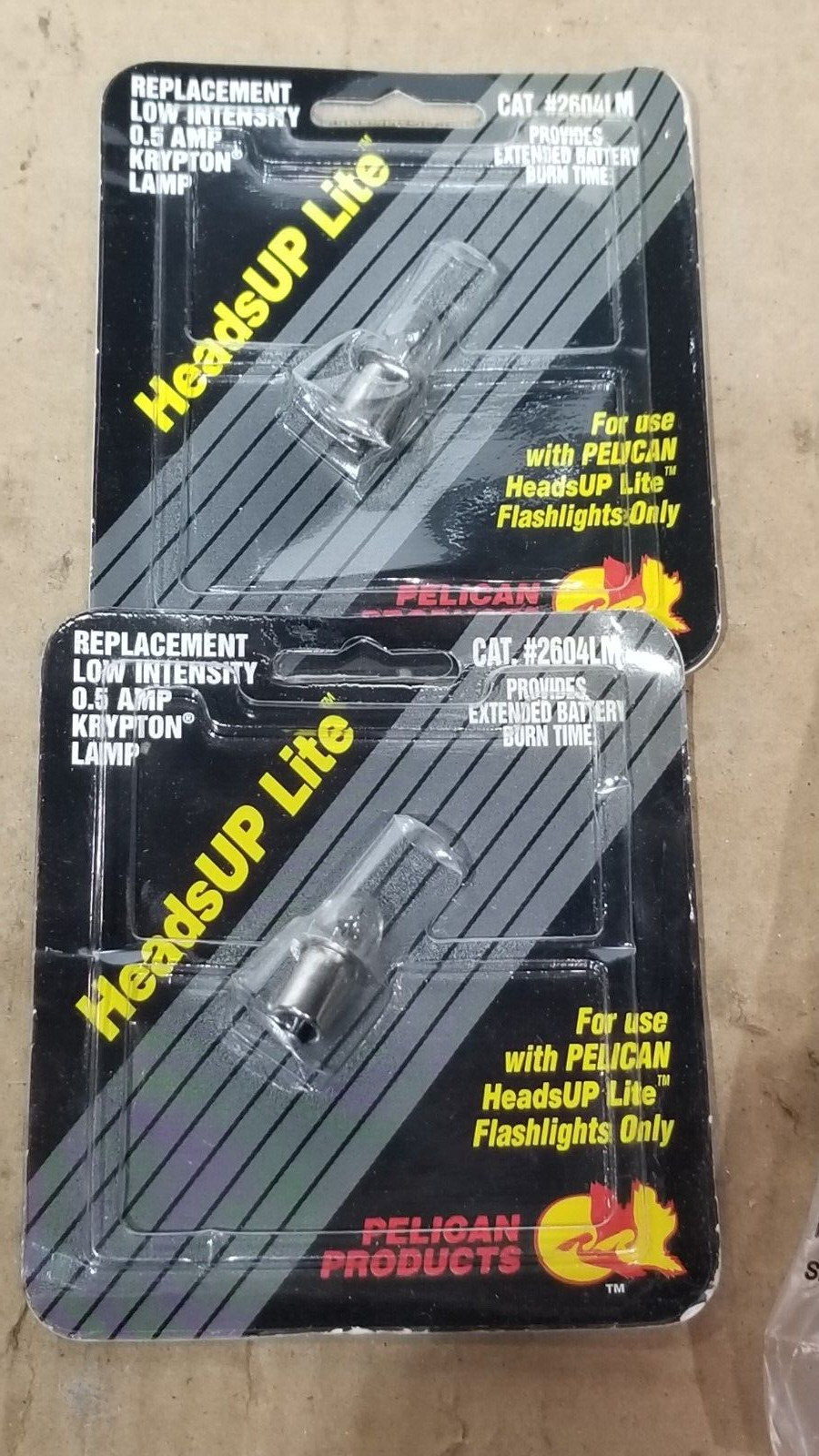 2x NOS PELICAN REPLACEMENT FLASHLIGHT BULB LAMP, #2604LM | eBay