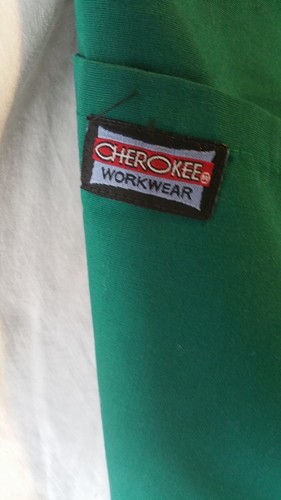 Cherokee Work Wear Scrub Bottoms Drawstring Unisex Size 2XL Green Uniform
