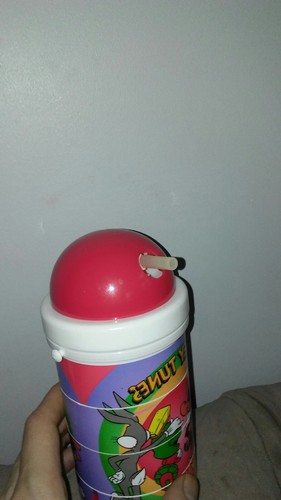 Looney Tunes 1998 puzzle thermos mug cup neat marvin martian bugs & more vintage