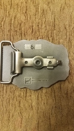 VINTAGE 1983 **Dallas Center CO-OP** PEWTER BELT BUCKLE, MIT Line #81