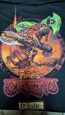 1x  WoW: Fires Of Outland: Release Celebration Delta T-Shirt: Size XL New