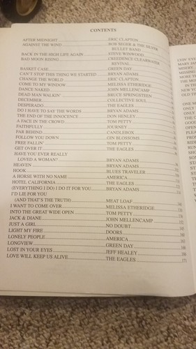 The Rock Music Collection sheet music Columbia 1996 piano vocal chords sheet