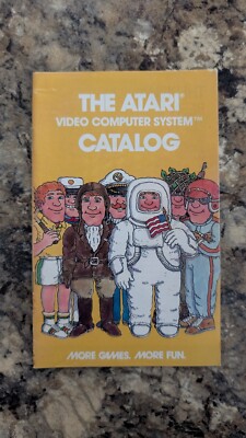 The Atari Video Game Computer System Catalog Game Program (Yellow)