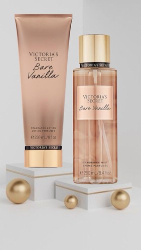 Victoria’s Secret (bare vanilla 3 set) Victoria's Secret Bare Vanilla Mist & Lotion Set - Walmart.com