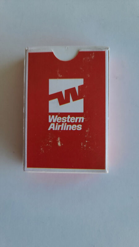 Vintage Western Airlines Playing Cards  Destination Cities - Sealed