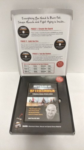 METABOLIC AFTERSHOCK Dr. Jade Teta (4 DVD Box Set w/ Program Guide)