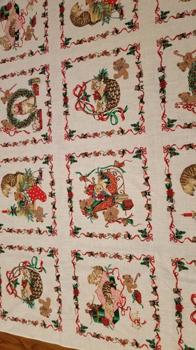 Vintage Hallmark Fabric Clean almost 2 yards 45