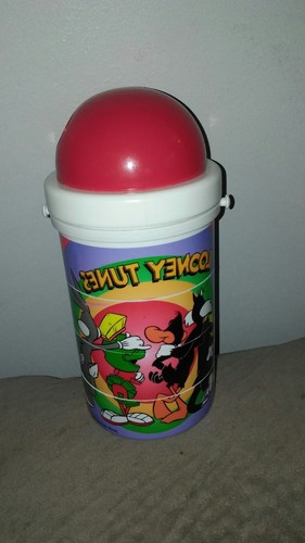 Looney Tunes 1998 puzzle thermos mug cup neat marvin martian bugs & more vintage