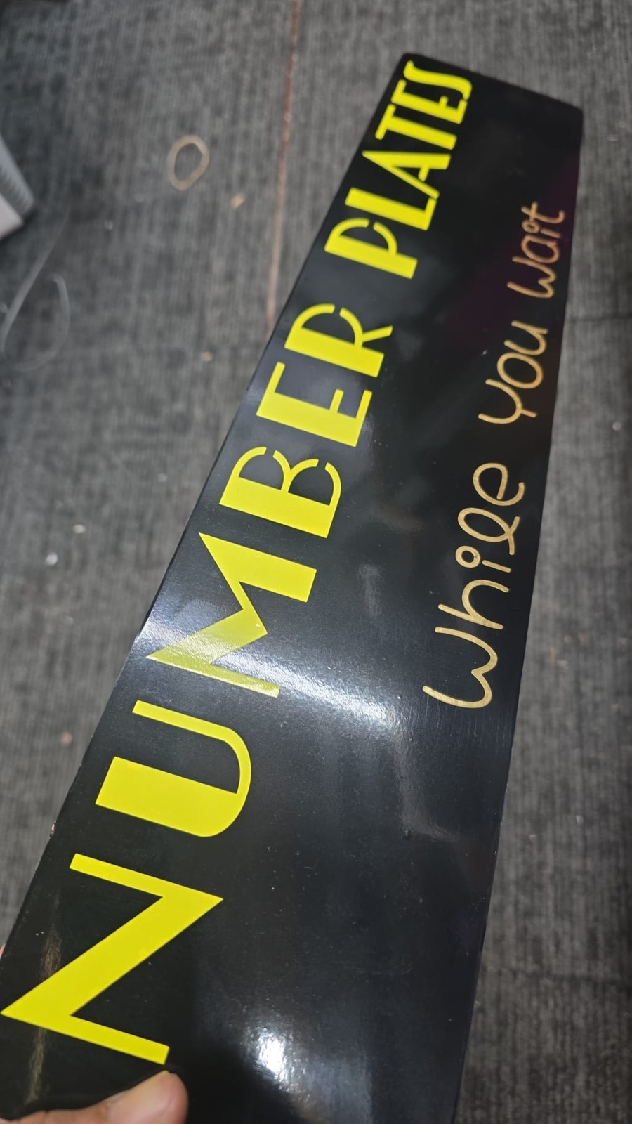 Show plates PAIR for TRAILER, Room not road legal