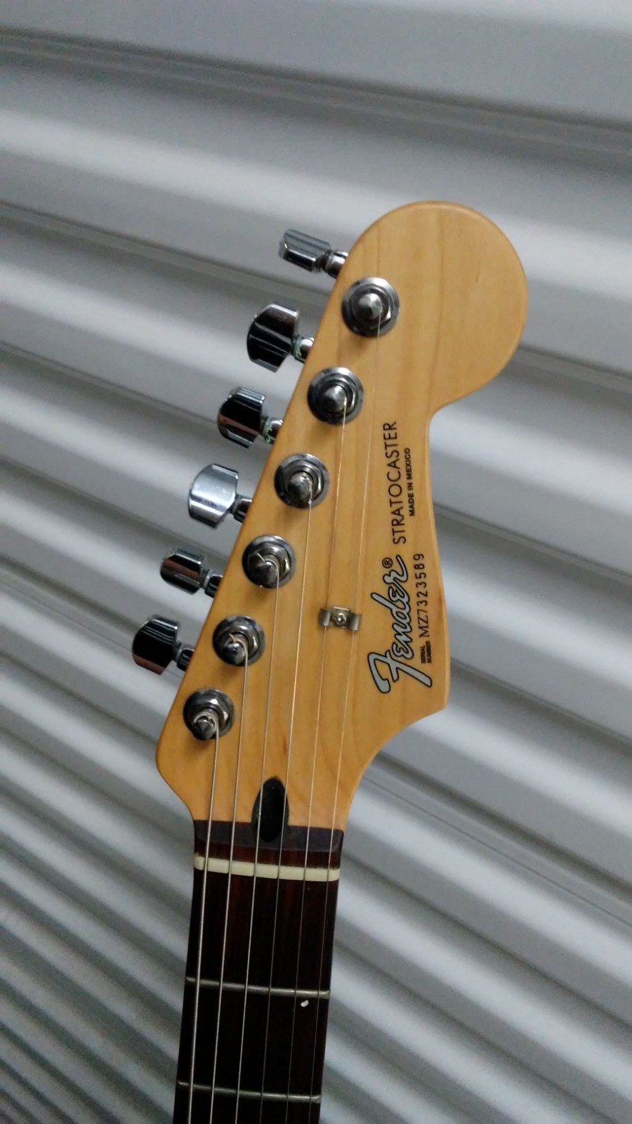 2007 Fender Stratocaster Electric Guitar Mexico Made White Strat MIM