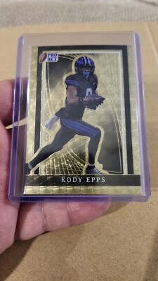 KODY EPPS 2024 PRO SET METAL FOOTBALL RC Gold PRISMATIC Gold Vinyl # 1/1 BYU