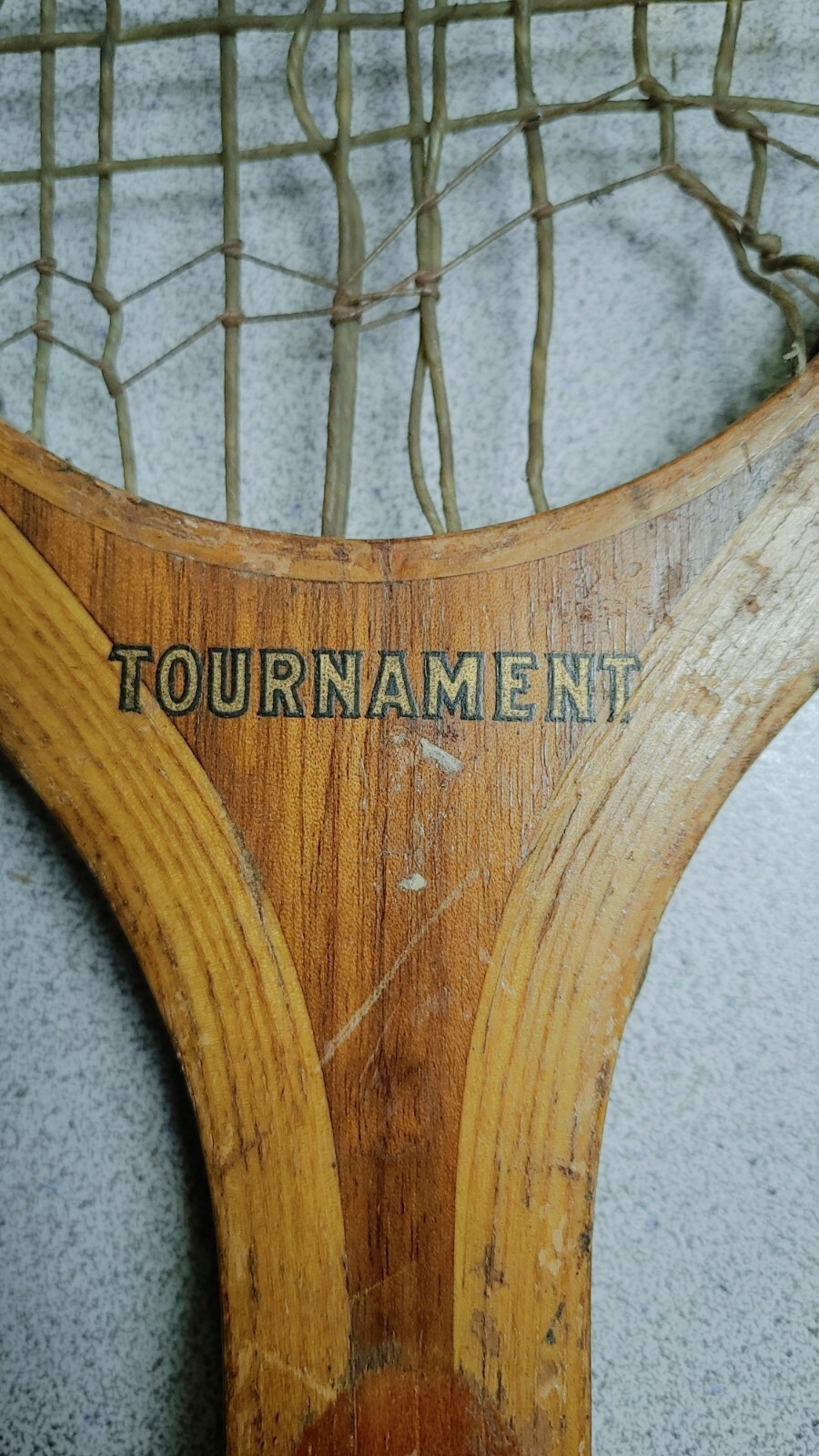 ANTIQUE PERCY A. MCBRIDE TENNIS RACQUET "TOURNAMENT" MADE IN CANADA 1930's RARE!