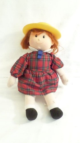 Vintage 1990 soft Madeline Doll 20 inches with hat and coat