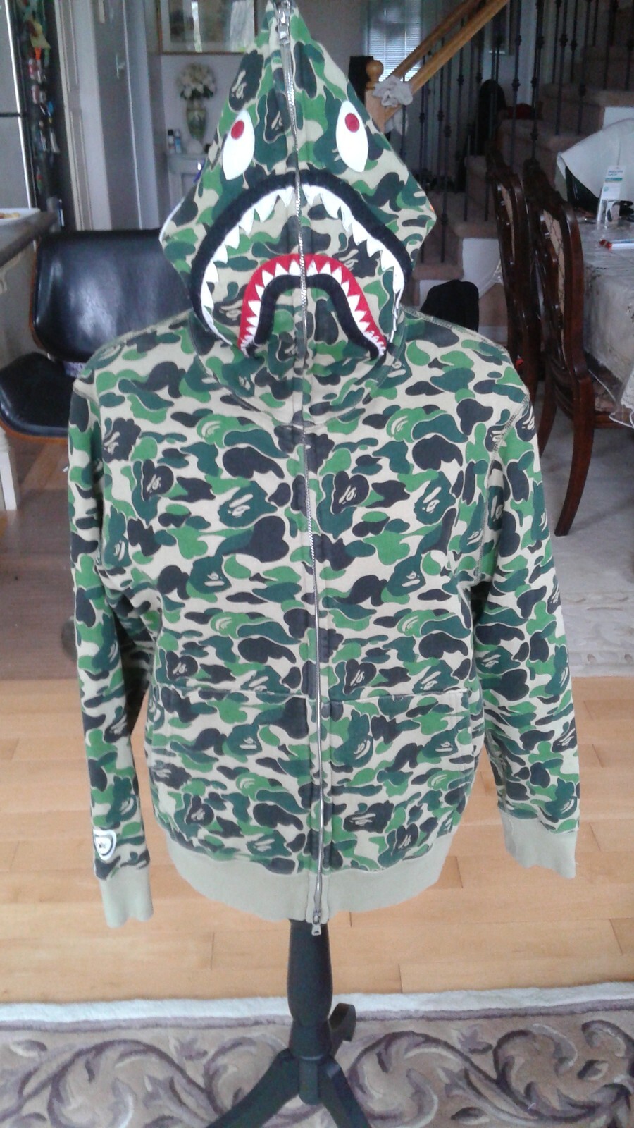 BAPE CAMO MEN HOODIE SIZE S GREEN COLOR | eBay
