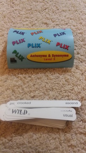 Lingui Systems PLIX Antonyms & Synonyms Level I & II  Speech Therapy Game Tubes