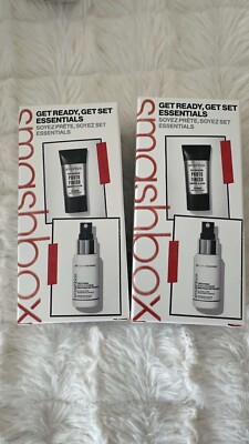 2 Smashbox Get Ready Get Set Makeup Essentials Kit Primer and Setting Spray W21