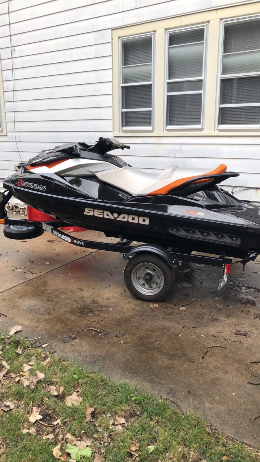 2014 Sea Doo GTI 130 SE PWC With Move Trailer CLEAN