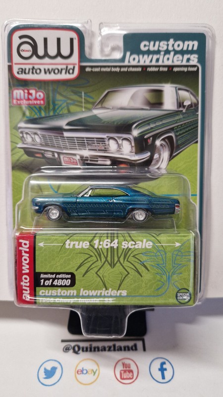 Auto World Lowriders 1966 Chevy Impala Ss   4800pcs (Ng71)