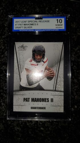 Pat Mahomes Draft Sliver Rookie Card. rookie card picture