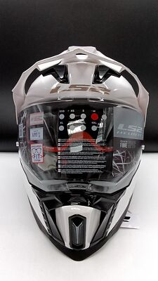 LS2 Explorer XT Solid Adventure Motorcycle Helmet W/ SunShield White M