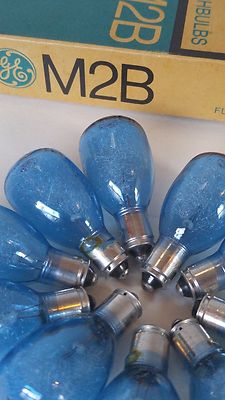 Vintage Flashbulbs GE M2B Camera Blue 10 Original Box New Old Stock