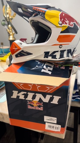 Kini Red Bull Competition Motocross Helmet V 2.3 Navy Orange