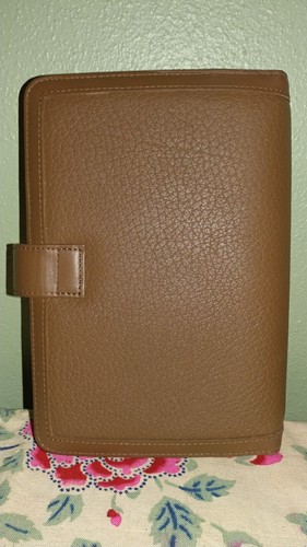 Vintage Dooney & Bourke Agenda Planner Calendar 5 x 7 Mushroom Brown EUC