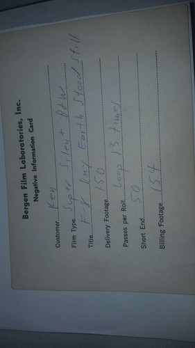 The Day the Earth Stood Still- Double super 8 mm negative- #21 of 125