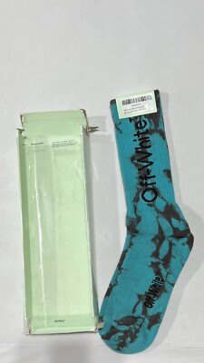 Off-White Tie Dye Blue Socks NWT 100% Authentic
