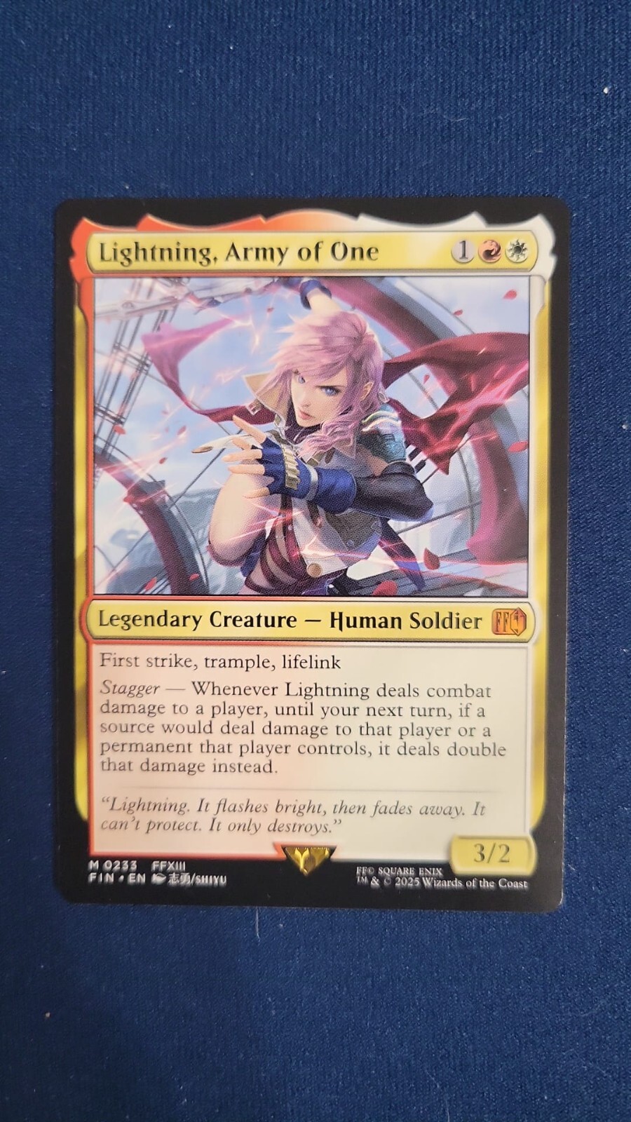 MTG Lightning，Army of One 英語　拡張FOIL Lightning, Army of One (#498) (Extended Art) | FINAL FANTASY