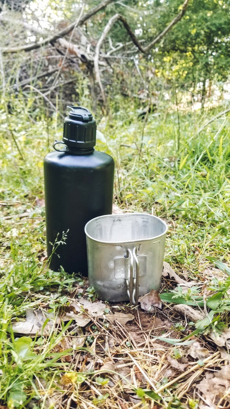 Swiss Army Drinking Canteens Flask European Water Military Cup M84 Hiking