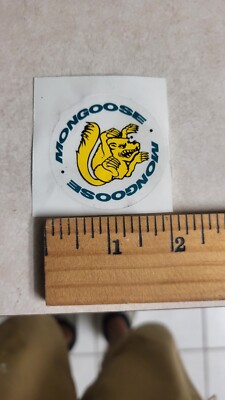 Mongoose Hooligan Dmc  Bmx Racing Old Mid School Repop Factory Decal STICKER 