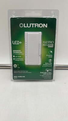 Lutron Maestro LED+ Digital Multi-location Dimmer white MACL-153MLH-WH