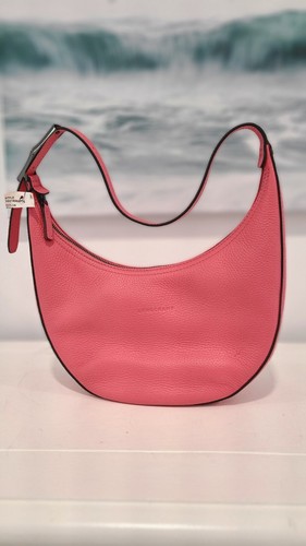 バッグ Vintage Longchamp Pink Suede Hobo 2005 Longchamp Pink Suede Hobo Shoulder Bag 2005 28x40x3cm Used