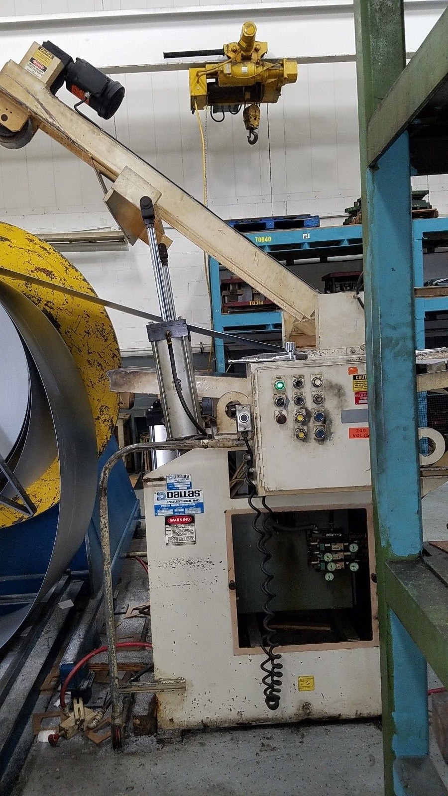 COE PRESS, COIL REEL, COIL CAR, DALLAS LOOP CONTROL, 20,000 LB. CAP.,30