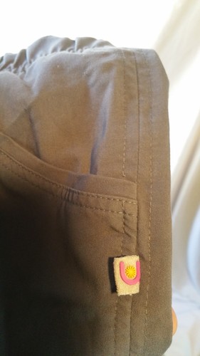 Urbane Scrub Pants Sz XL Small Steel Grey Uniform Medical 9306 Drawstring Womens