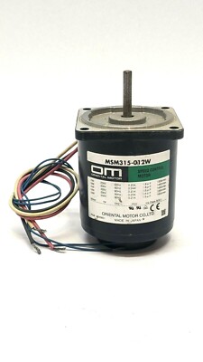 Oriental Motor MSM315-012W Speed Control Motor