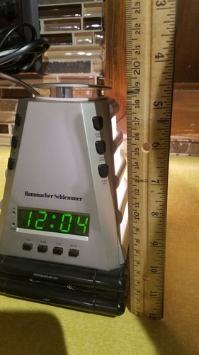 NICE Hammacher Schlemmer Clock Peaceful Progression Remington Aromatherapy Light