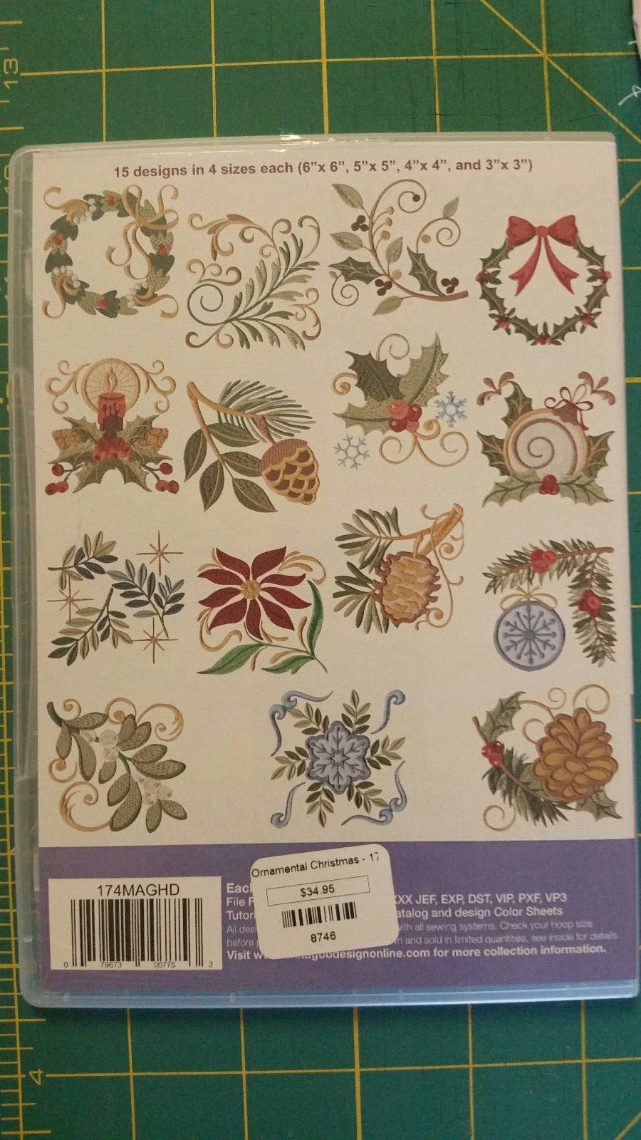 Anita Goodesign Ornamental Christmas Designs- Machine Embroidery CD-NEW!!Sealed