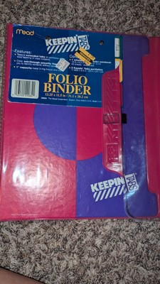 Vintage Mead ''Keepin' Tabs'' Trapper Keeper Fuchsia Purple 