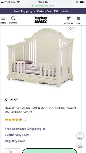 Beautiful crib and Toodler bed