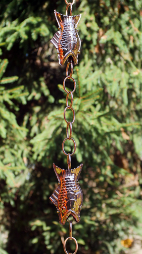 Good Directions Fish Pure Copper 8.5-Foot Rain Chain